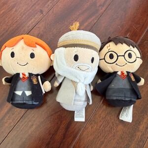 Hallmark Itty Bittys Harry Potter Ron Dumbledore Plush Lot Hogwarts Wizard